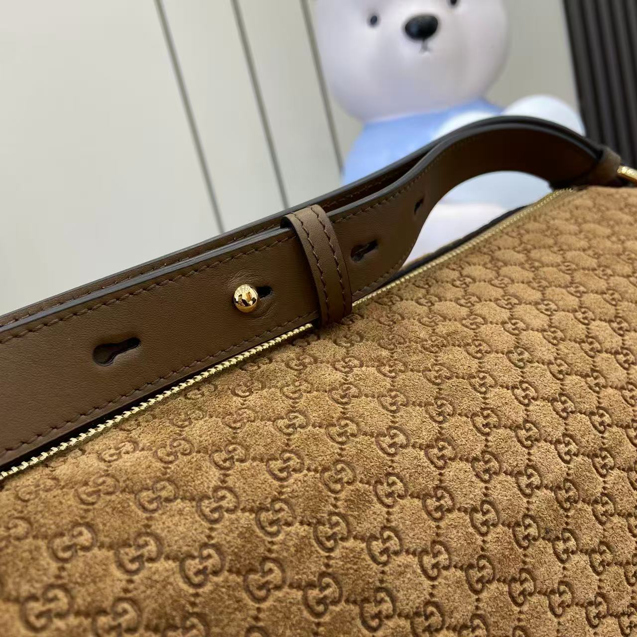 Gucci Half Horsebit Large Shoulder Bag - DesignerGu