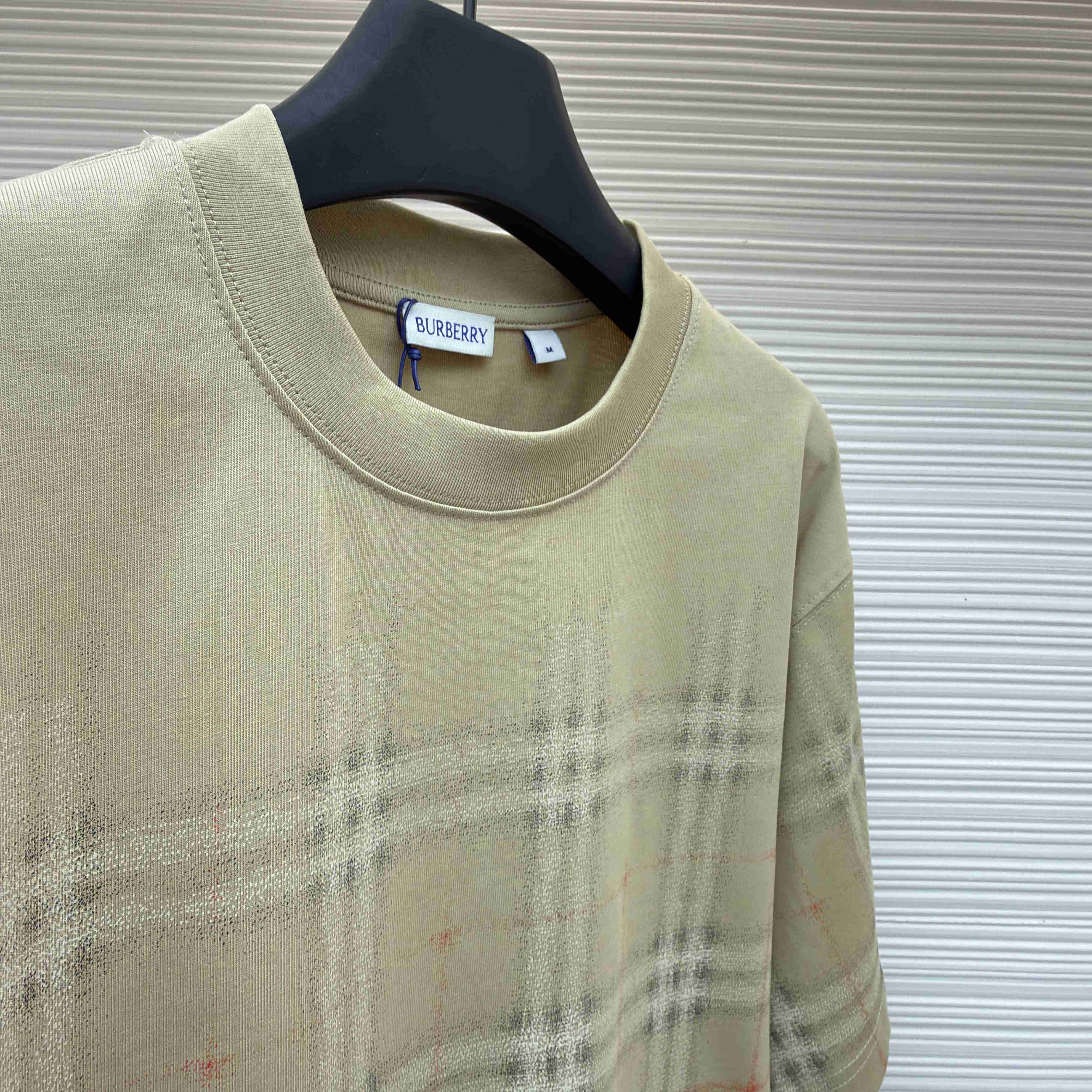 Burberry Gradient Check Cotton T-shirt - DesignerGu