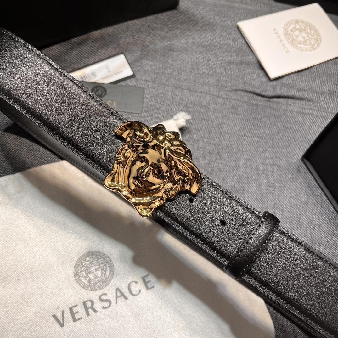 Versace Leather Belt   40mm - DesignerGu