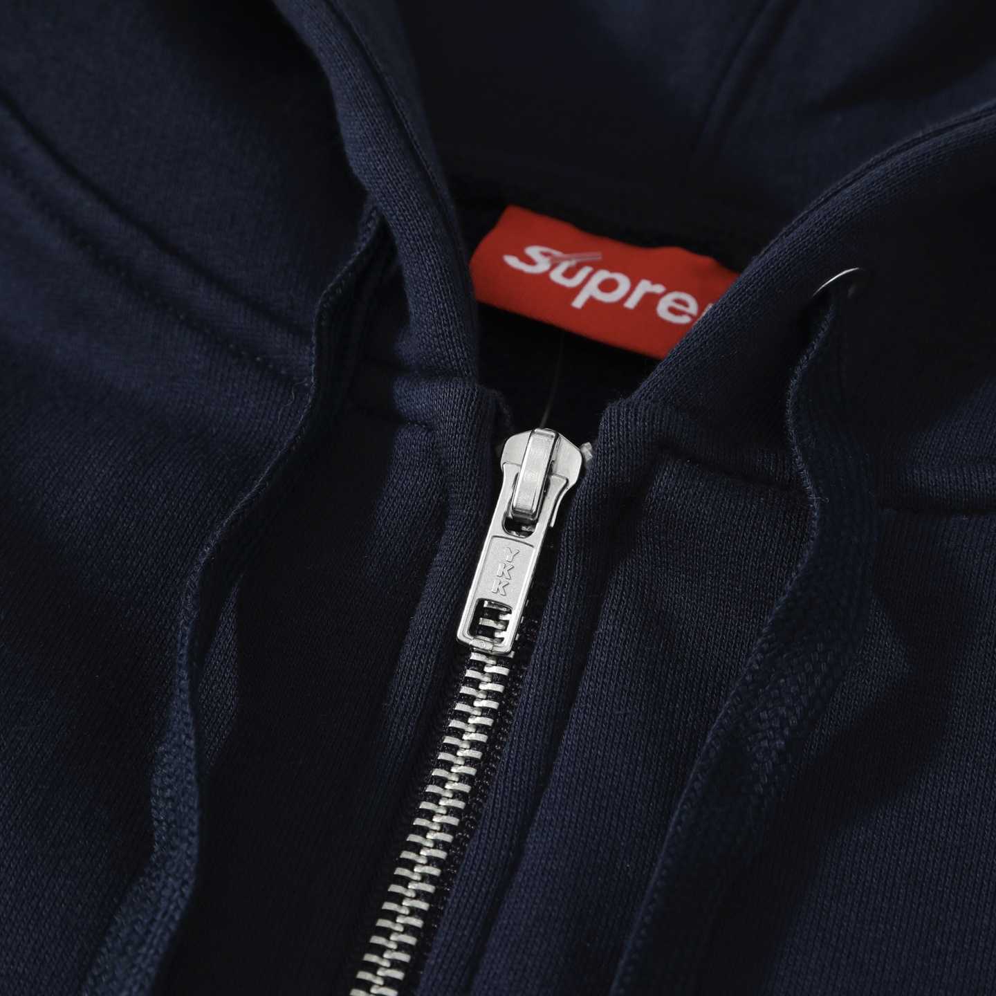 Supreme Idgaf Zip Up Hooded Sweatshirt 'Blue' - DesignerGu