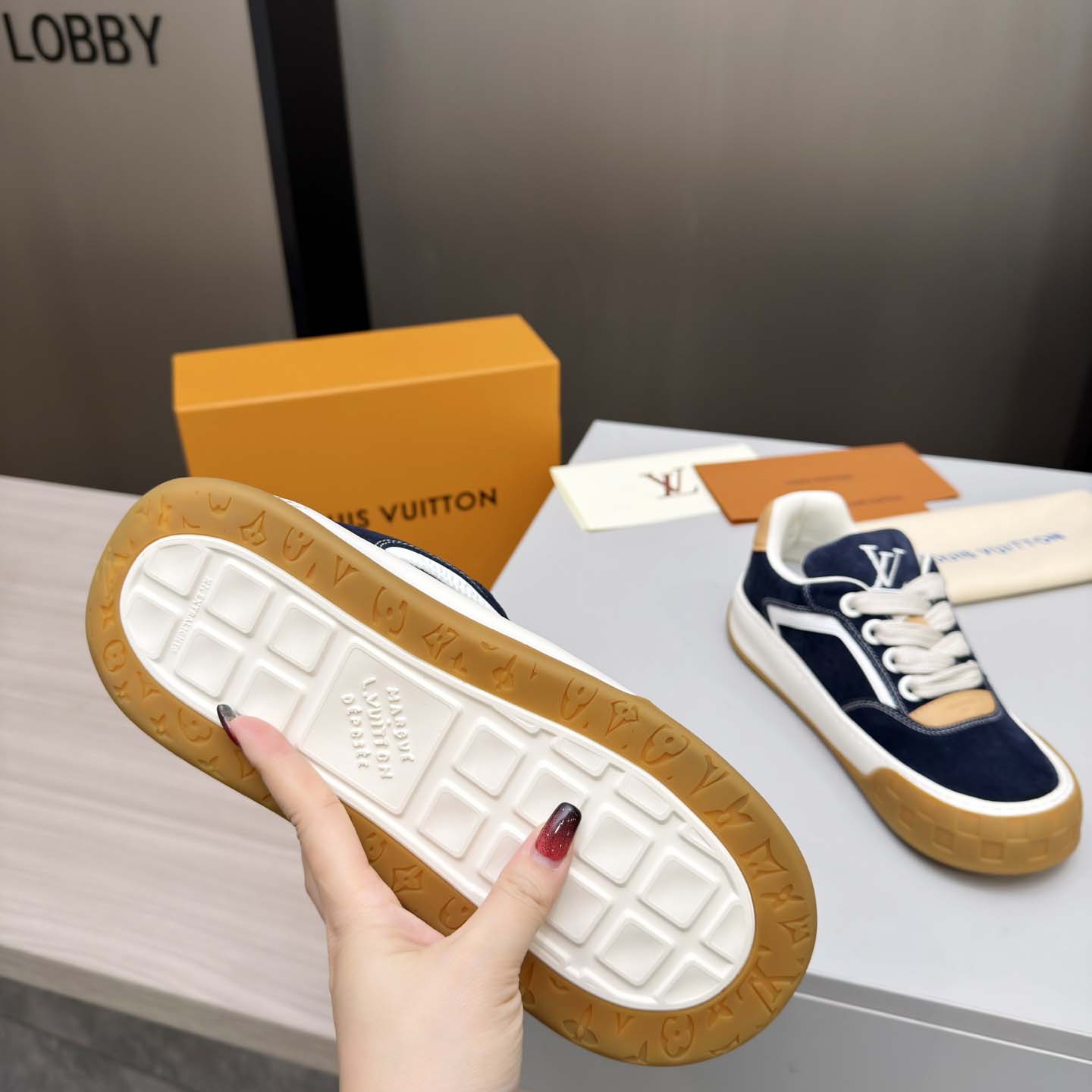 Louis Vuitton LV Tilted Sneaker  - DesignerGu