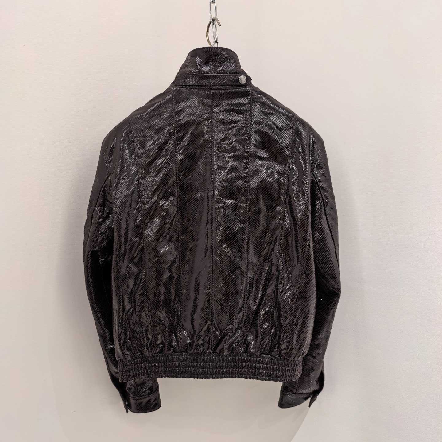 Tom Ford men's Python-effect Leather Jacket - DesignerGu