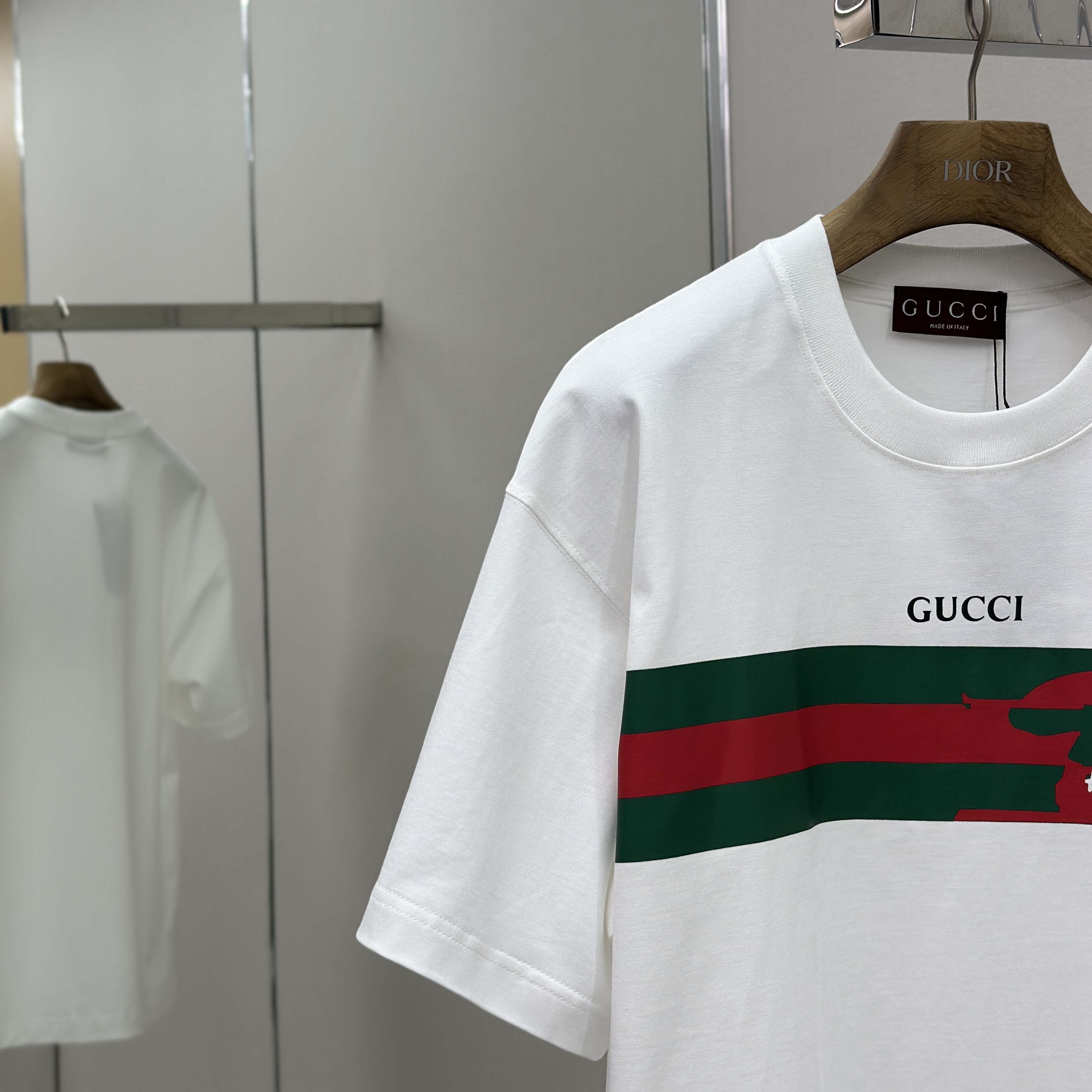 Gucci Cotton Jersey T-shirt With Print - DesignerGu