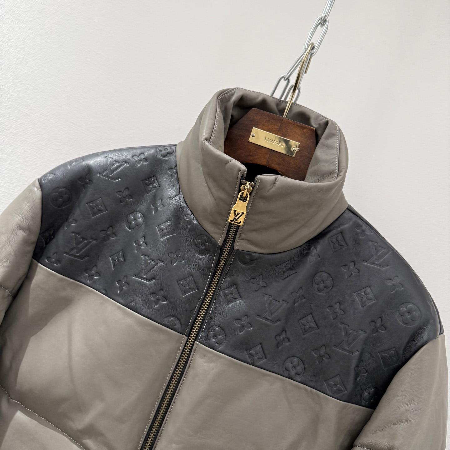 Louis Vuitton Leather Down Jacket  - DesignerGu