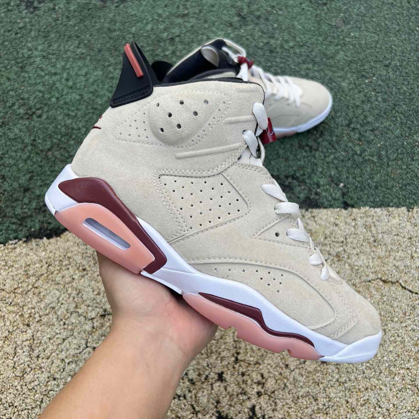 Air Jordan 6 x A Ma Maniére “Burgundy Rose” | IF3103-100 - DesignerGu