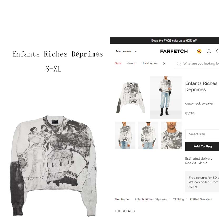 Enfants Riches Déprimés Crew-neck Sweater - DesignerGu