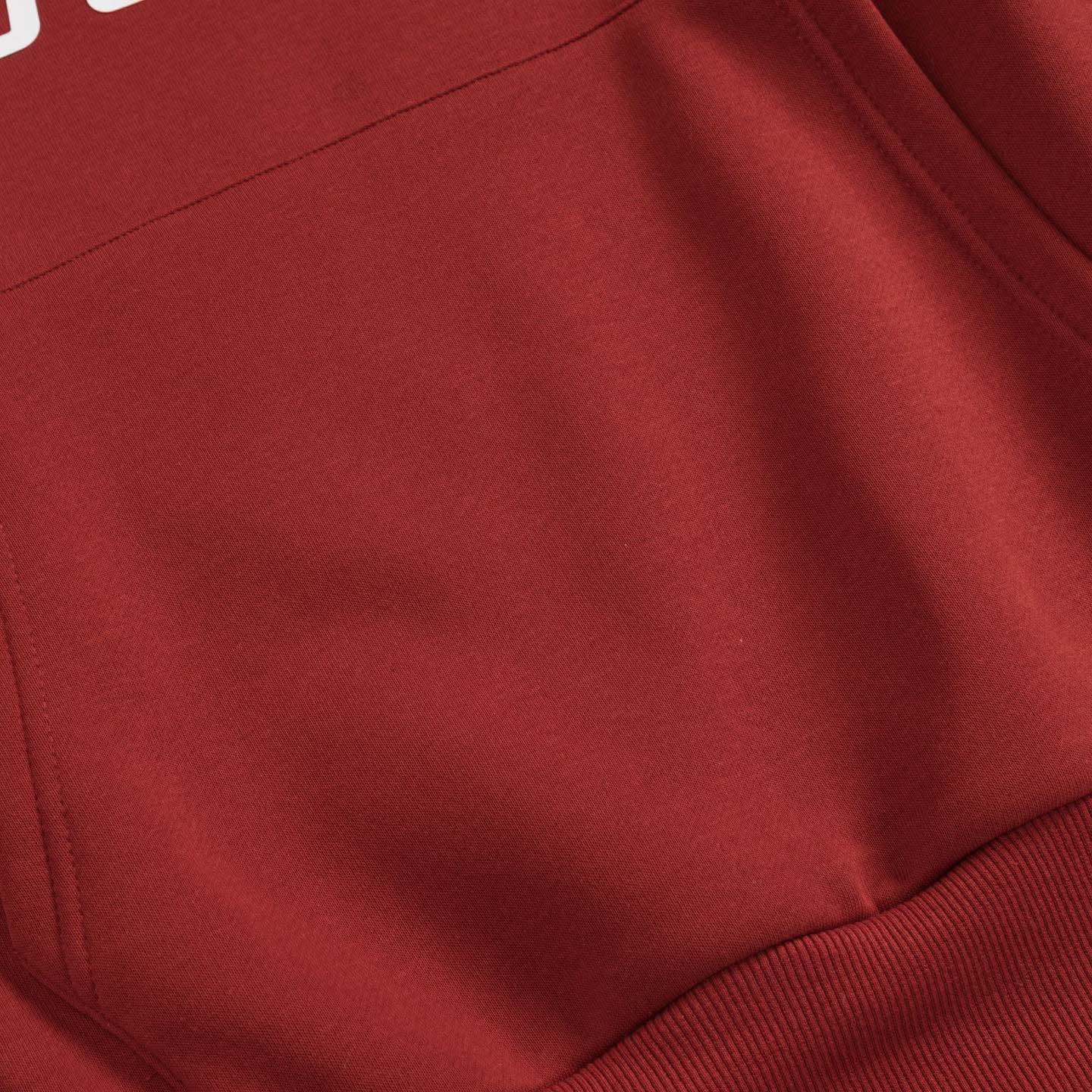Fear of God Essentials Crimson Cropped Relaxed Hoodie - DesignerGu