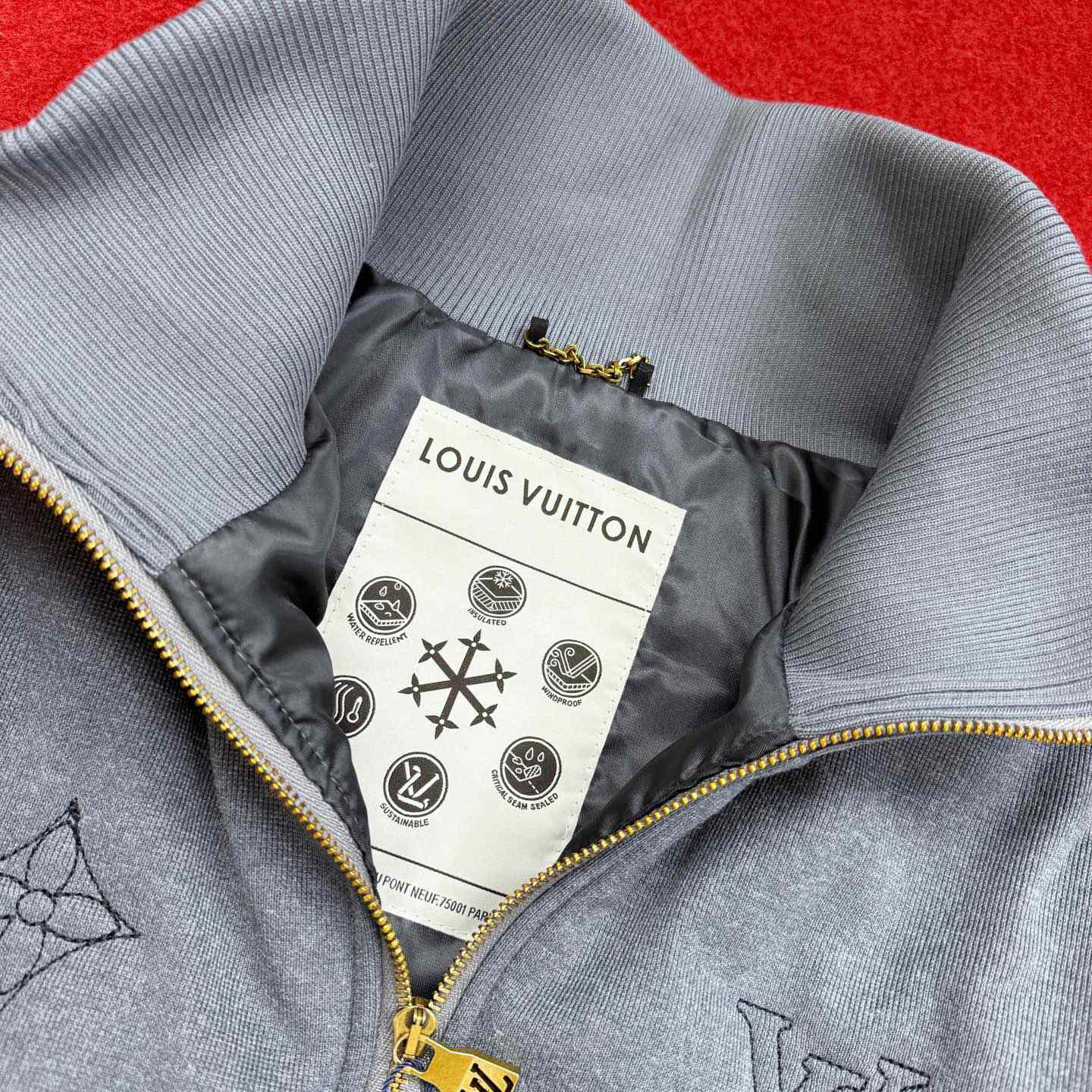 Louis Vuitton Elegant Monogram Knitted Down Blouson - DesignerGu