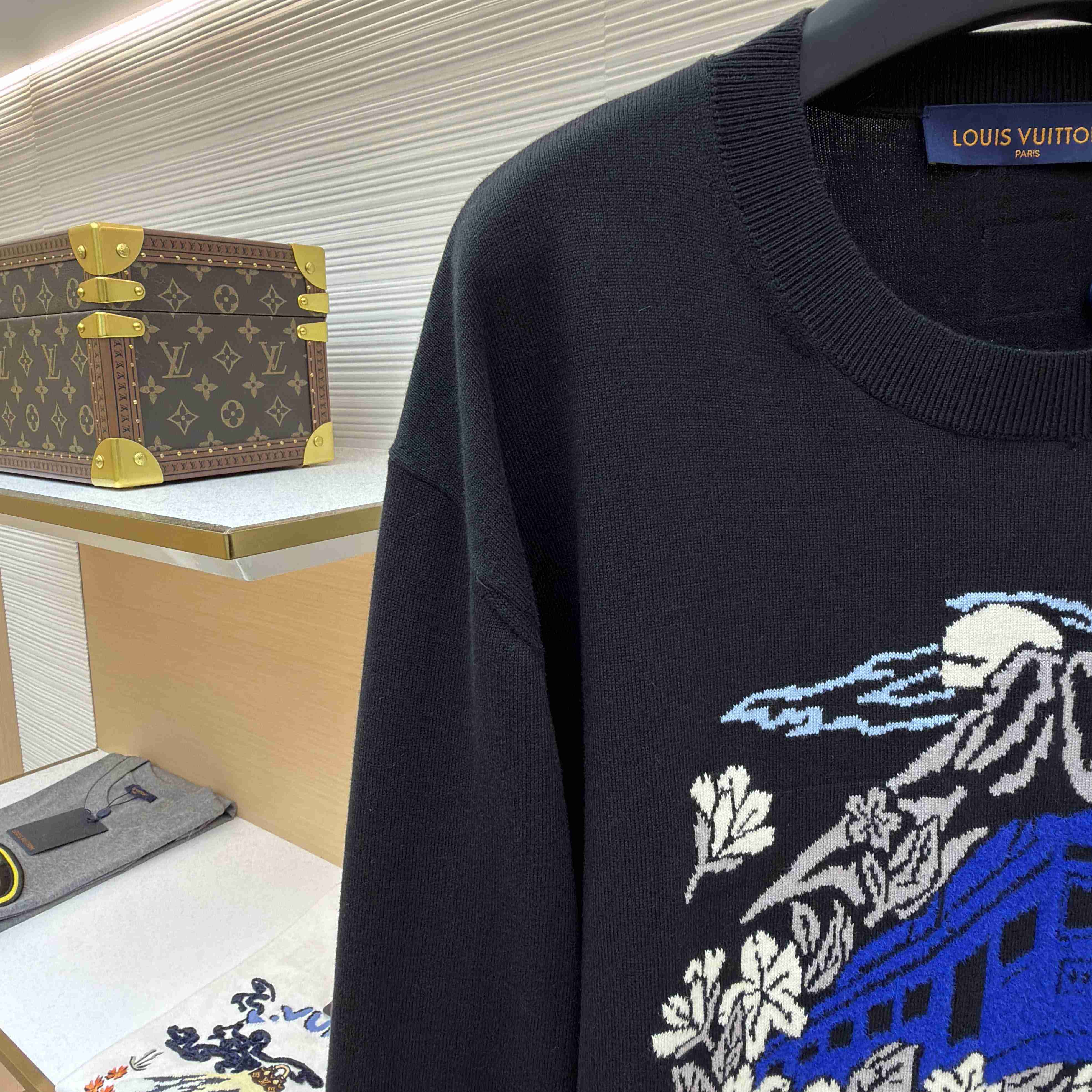 Louis Vuitton Knitted Long-Sleeved Crewneck   1AIMCA - DesignerGu