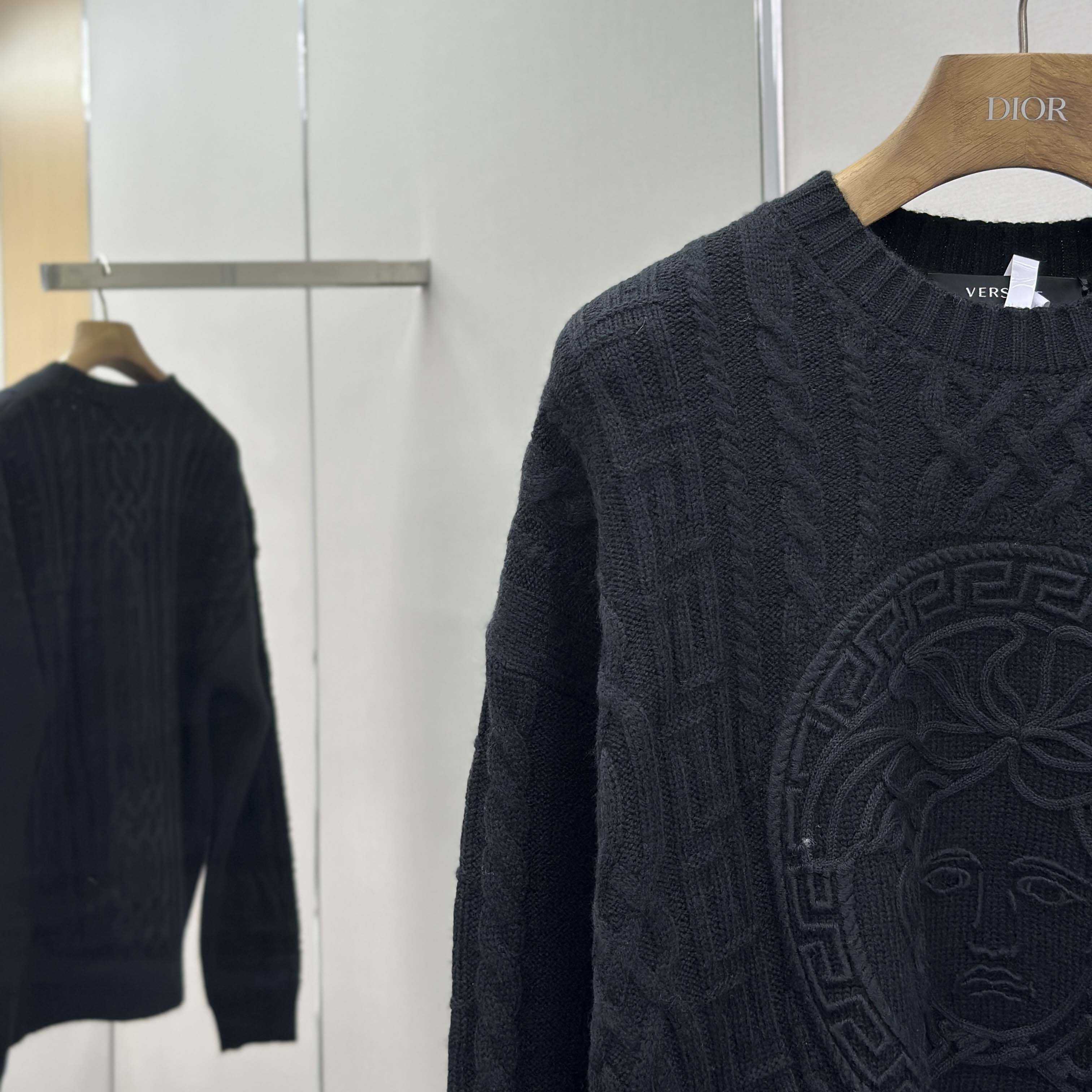 Versace Medusa Crewneck Knit Sweater - DesignerGu