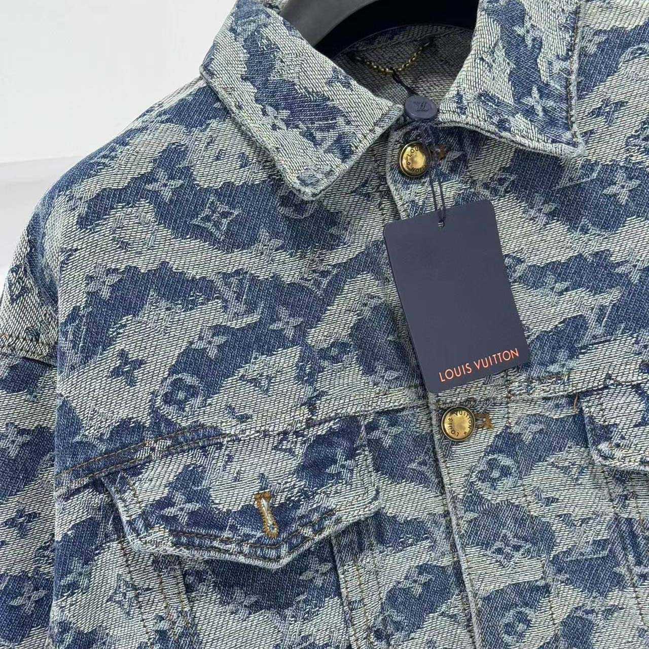 Louis Vuitton Monogram Denim Trucker Jacket - DesignerGu