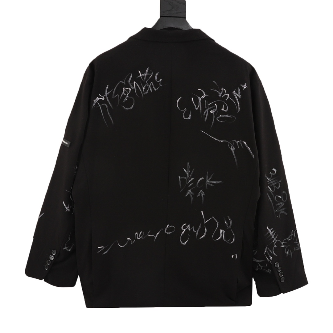 Balenciaga Graffiti Skater Tailored Blazer - DesignerGu