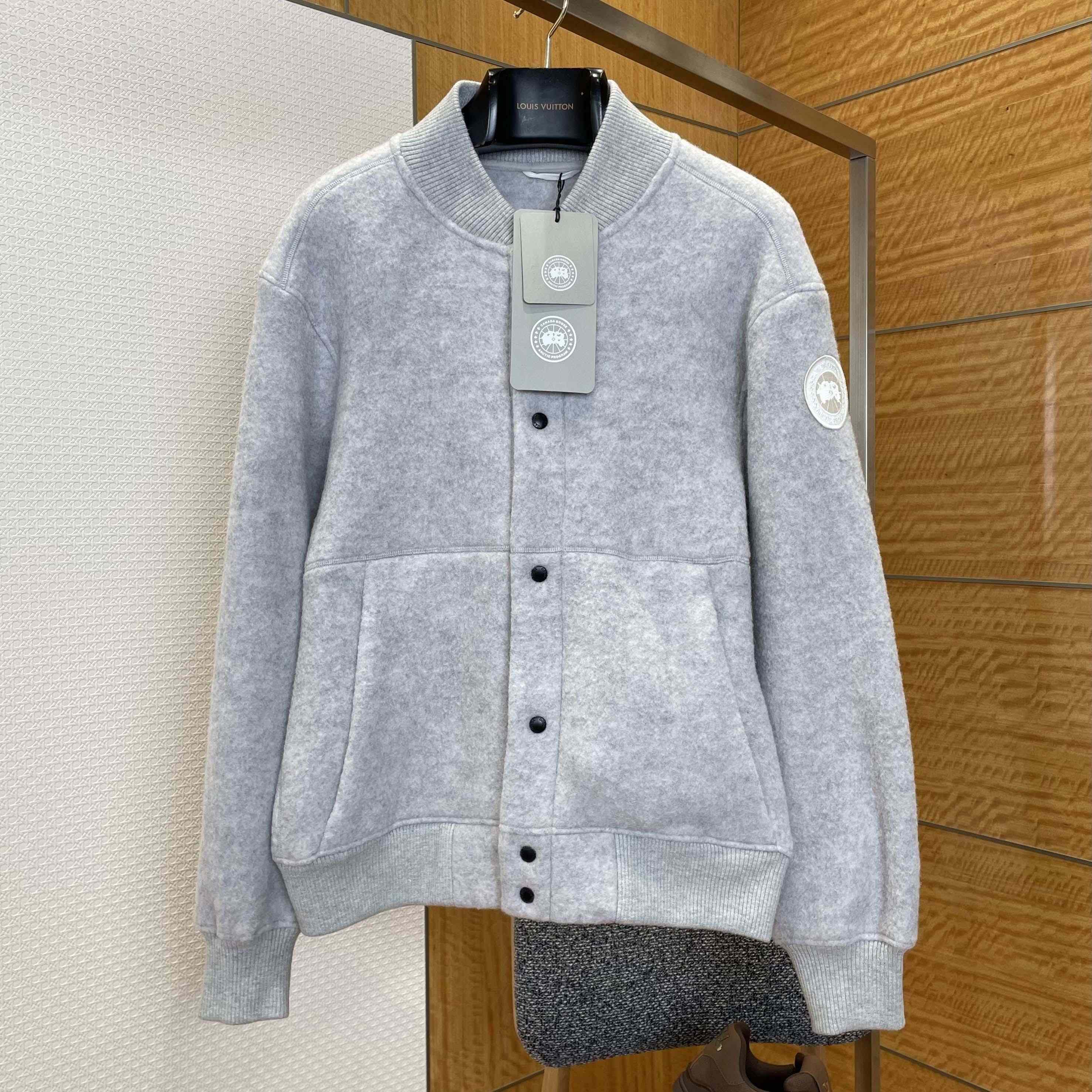 Canada Goose Hudson Fleece Bomber White Label - DesignerGu