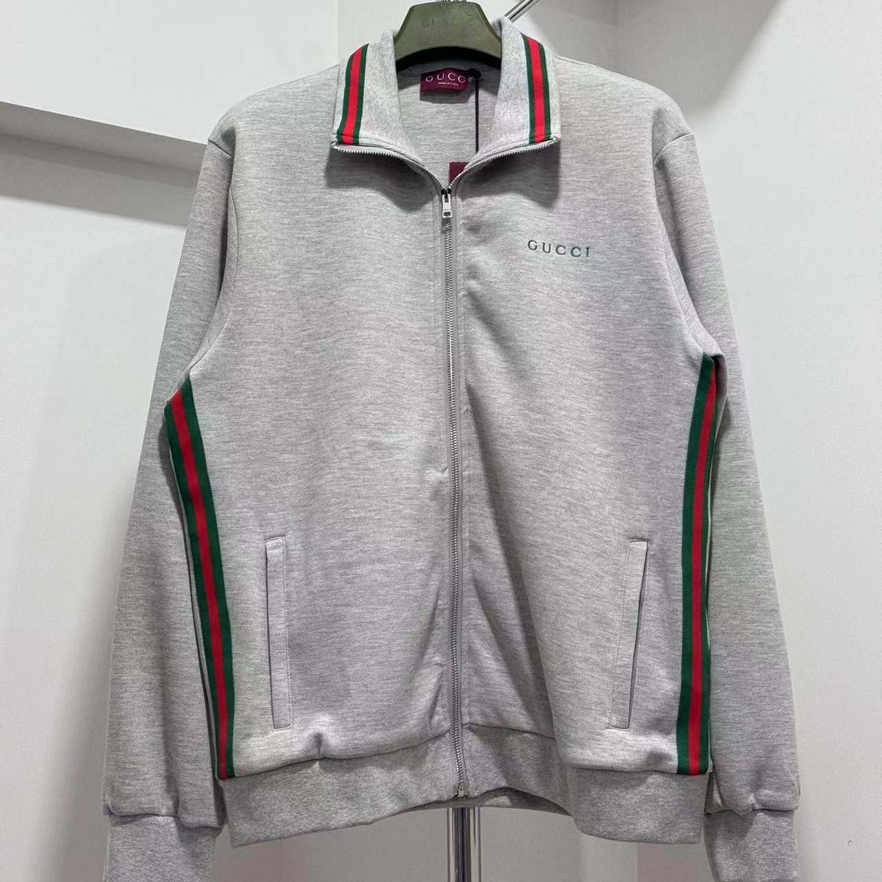 Gucci Zip-up Funnel-neck T-shirt - DesignerGu