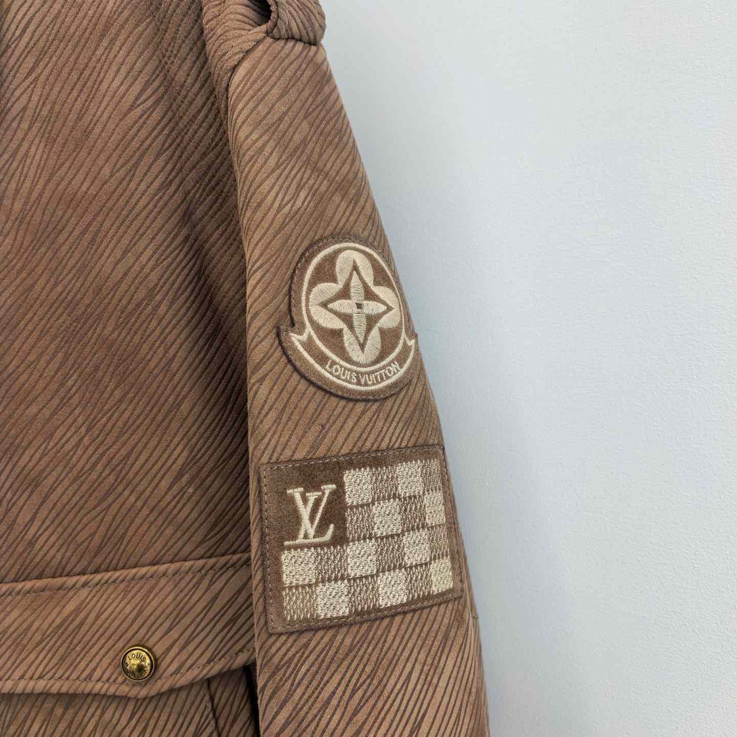 Louis Vuitton Epi Embossed Leather Flight Jacket - DesignerGu