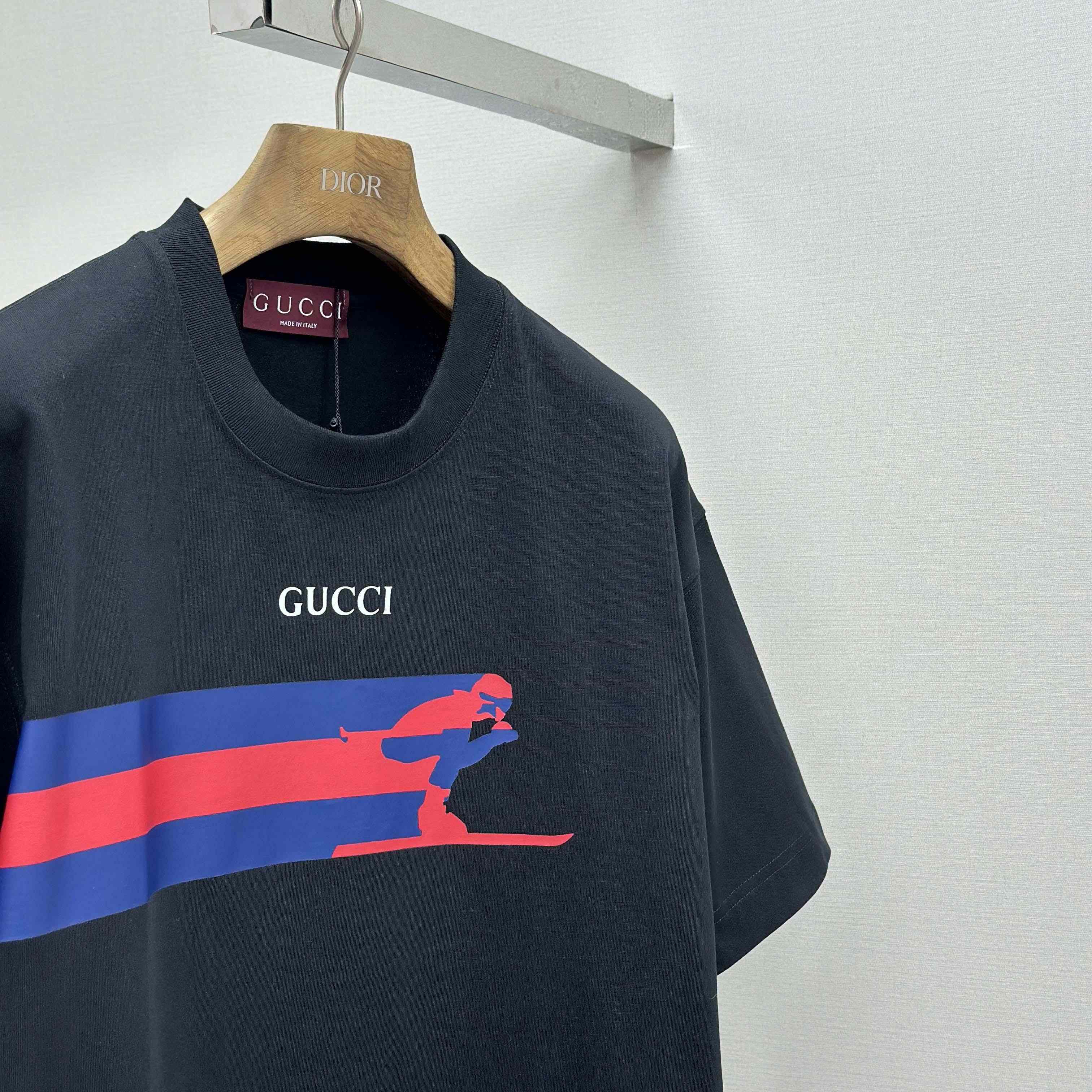 Gucci Cotton Jersey T-shirt With Print - DesignerGu