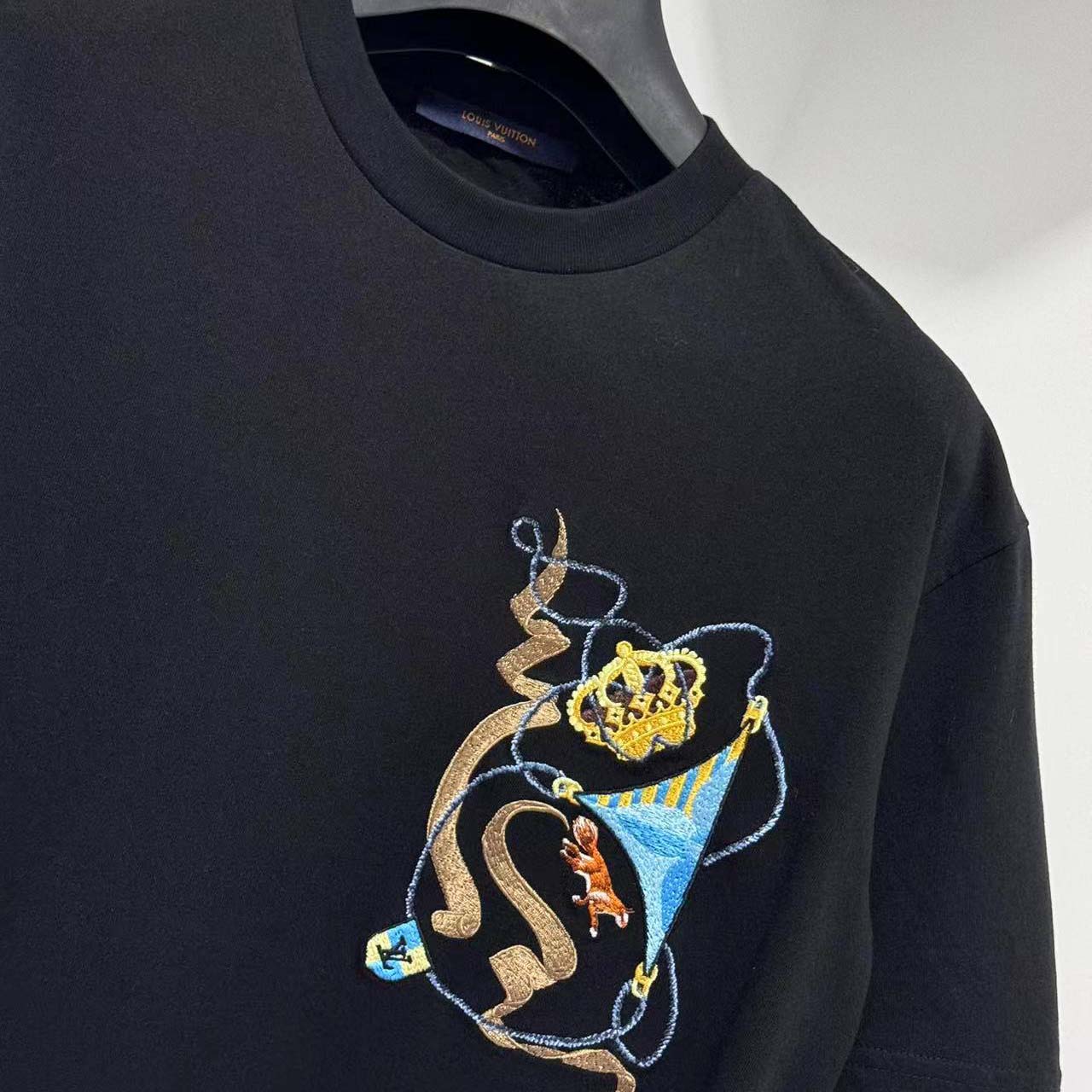 Louis Vuitton Embroidered T-Shirt  - DesignerGu