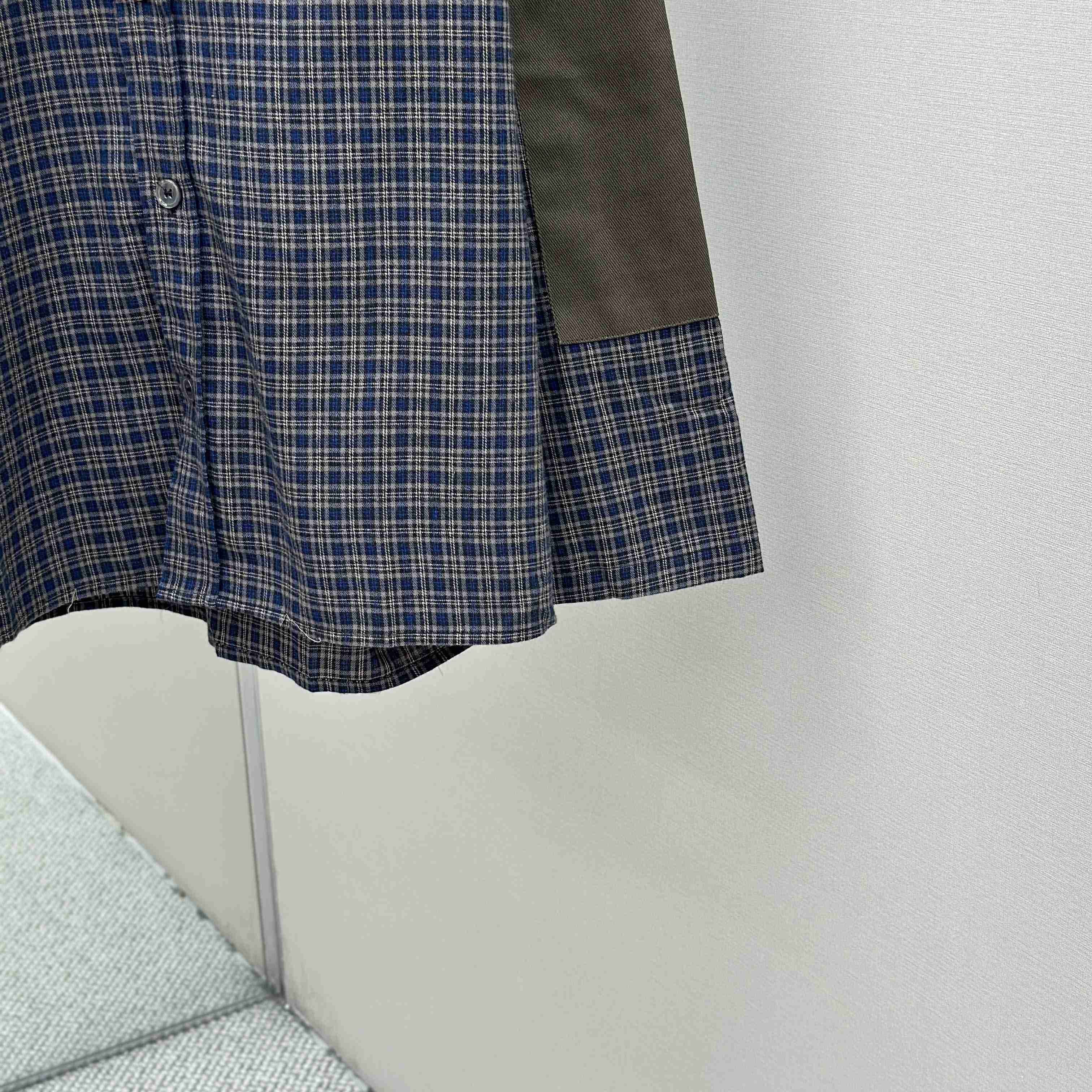 Acne Studios Gray Checked Flannel Shirt - DesignerGu