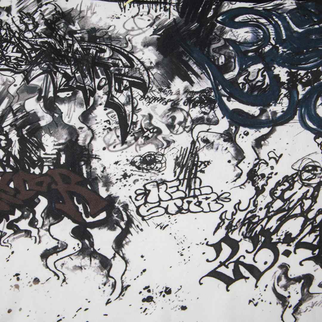 Hellstar Graffiti Long-Sleeve 'White' - DesignerGu