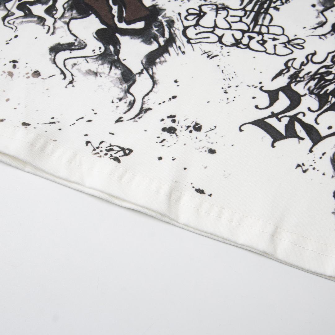 Hellstar Graffiti Long-Sleeve 'White' - DesignerGu