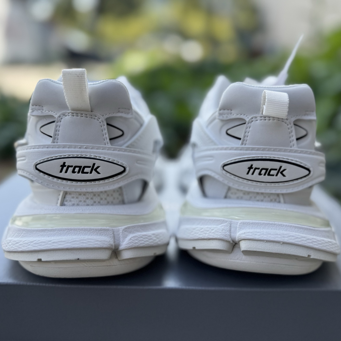 Balenciaga Track piercing Sneaker In White - DesignerGu