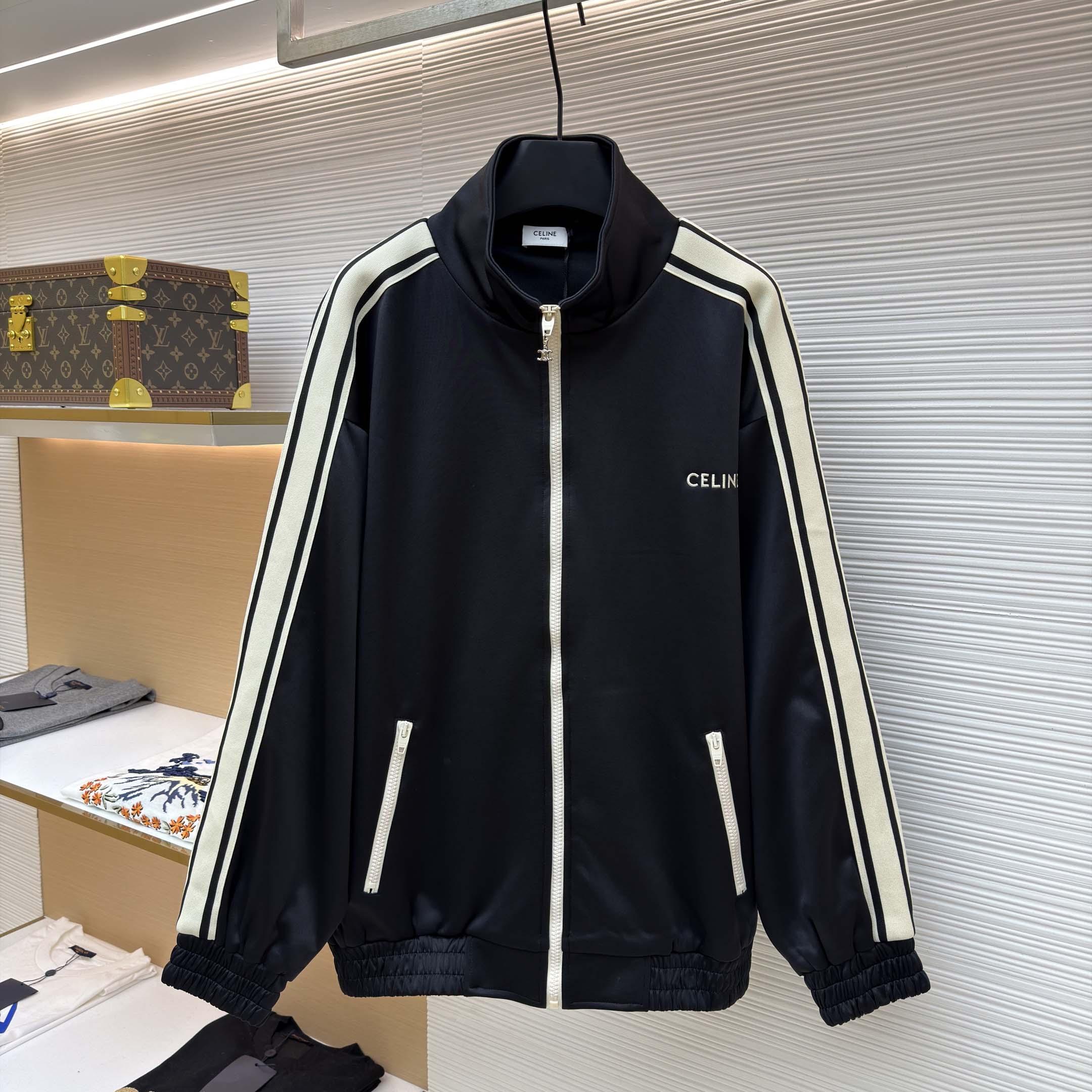 Celine Tracksuit Jacket In Double Face Jersey - DesignerGu