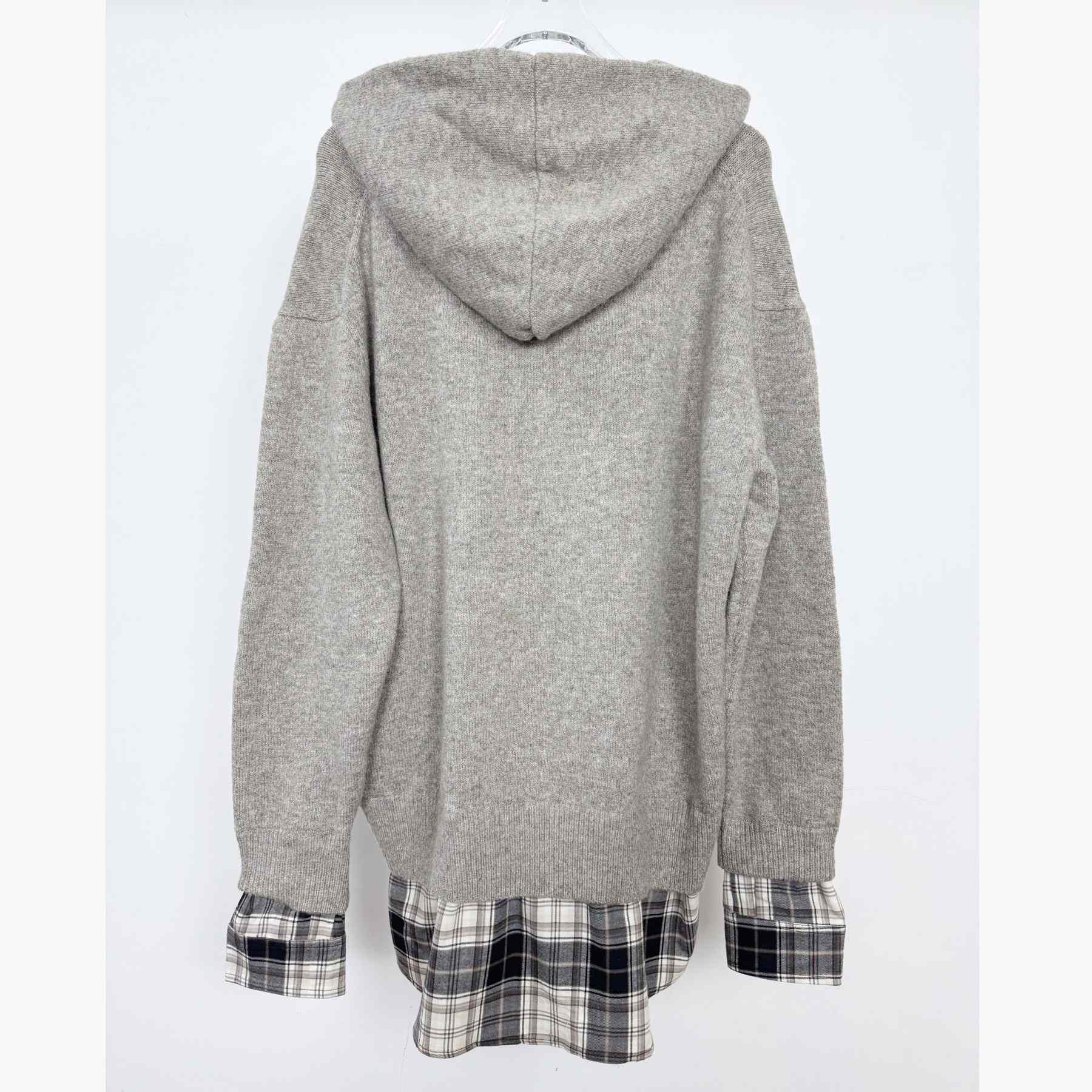 Acne Studios - Layered wool hoodie - DesignerGu