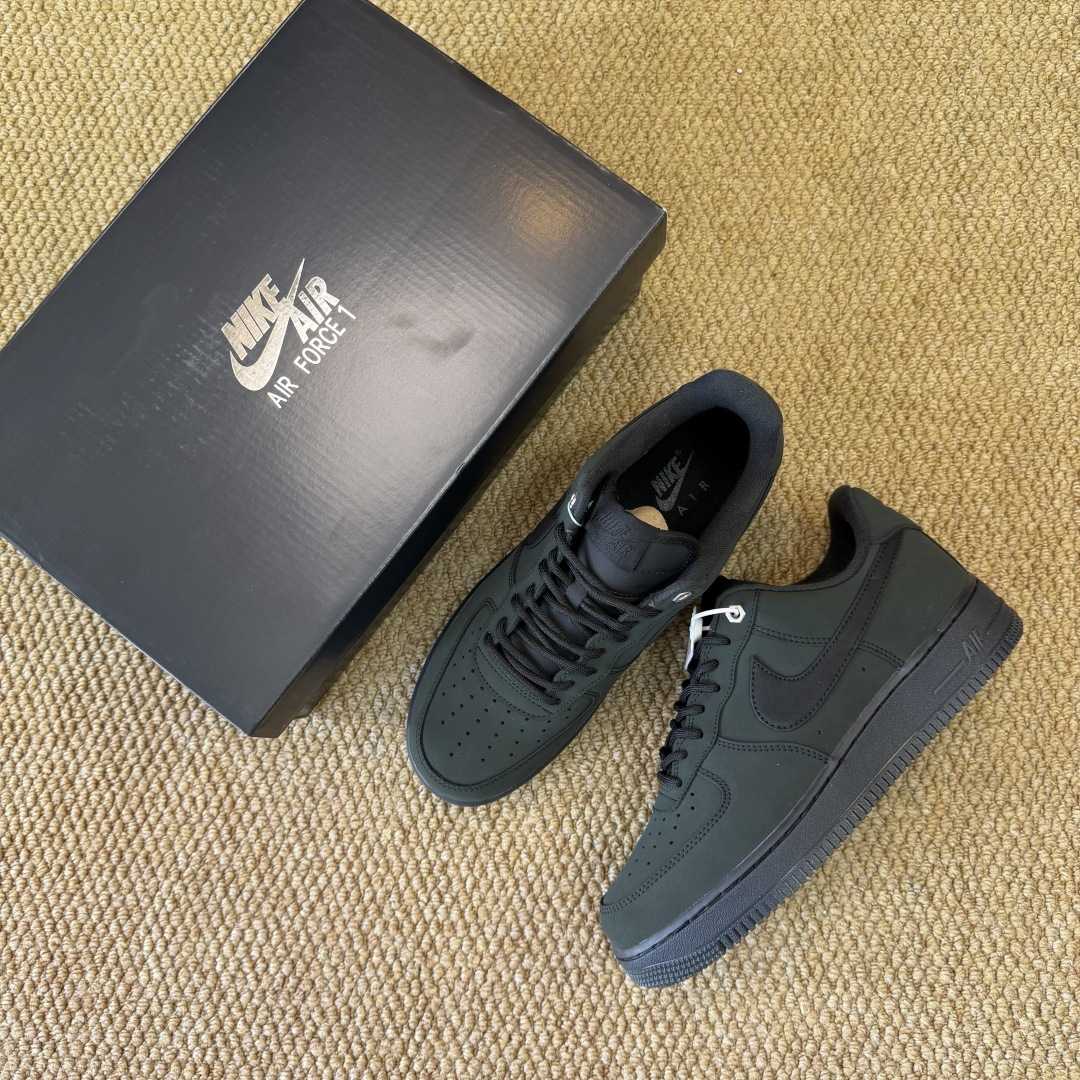 NIKE Air Force 1 Low Black/Dark Green CJ9179-001  - DesignerGu