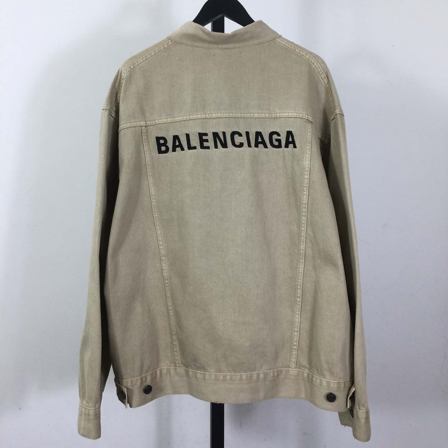 Balenciaga Logo-print Denim Jacket - DesignerGu