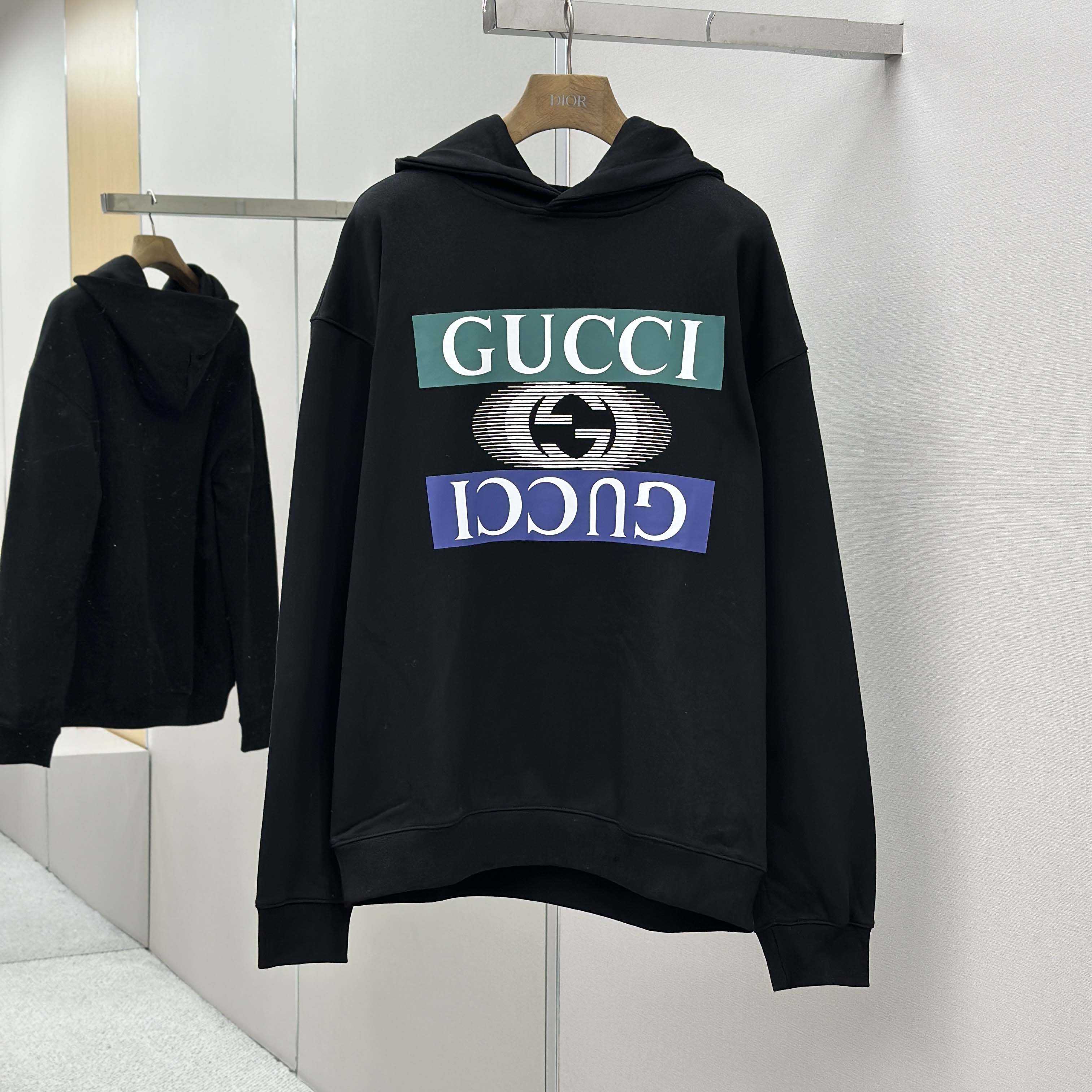 Gucci Interlocking G-logo Hoodie - DesignerGu