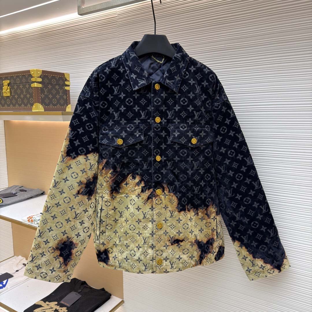 Louis Vuitton Monogram Bleached Denim Jacket - DesignerGu