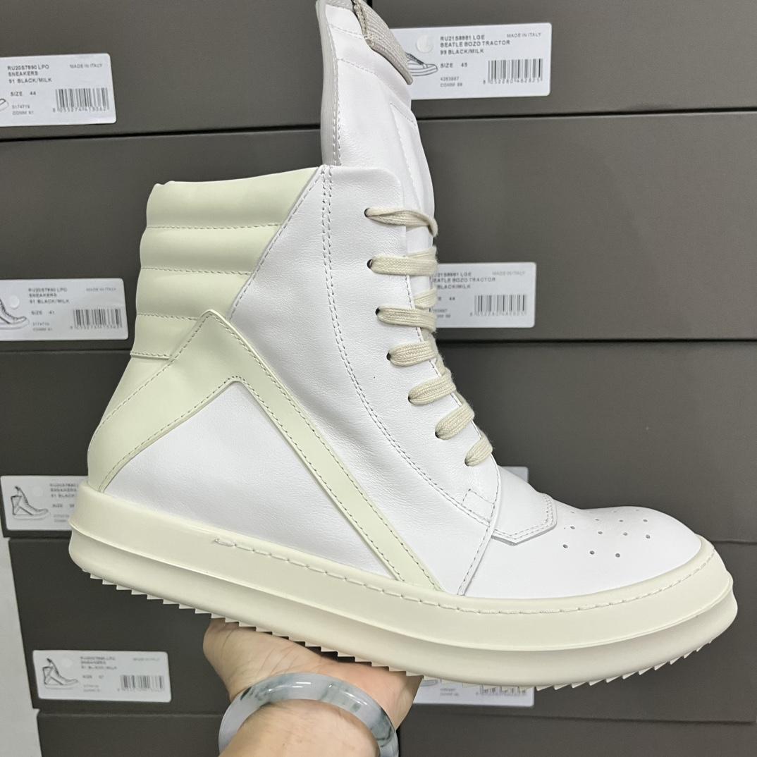 Rick Owens Wmns Strobe Geobasket 'Milk'  - DesignerGu