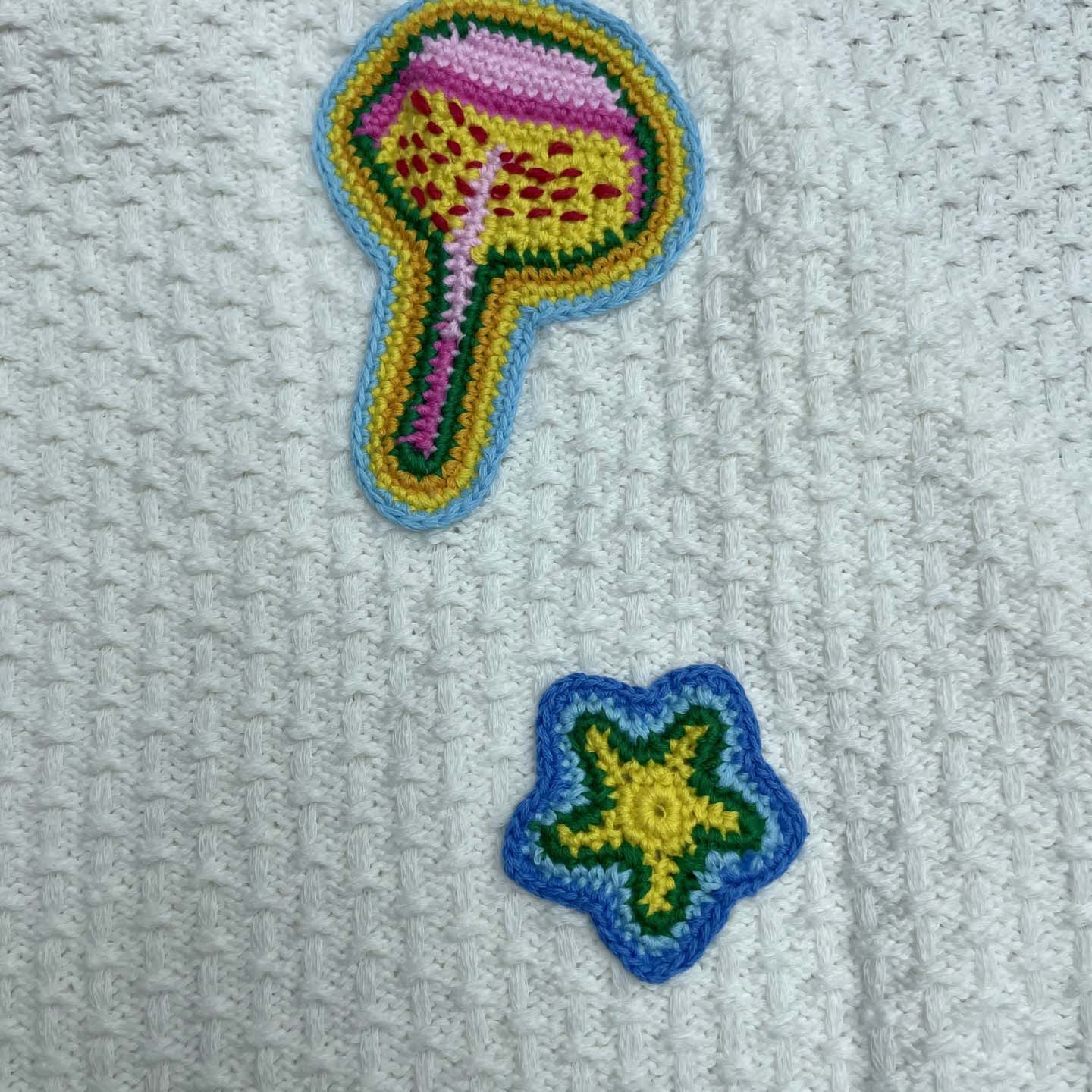 Casablanca Patch-detailing Crochet Shirt   Z6031 - DesignerGu