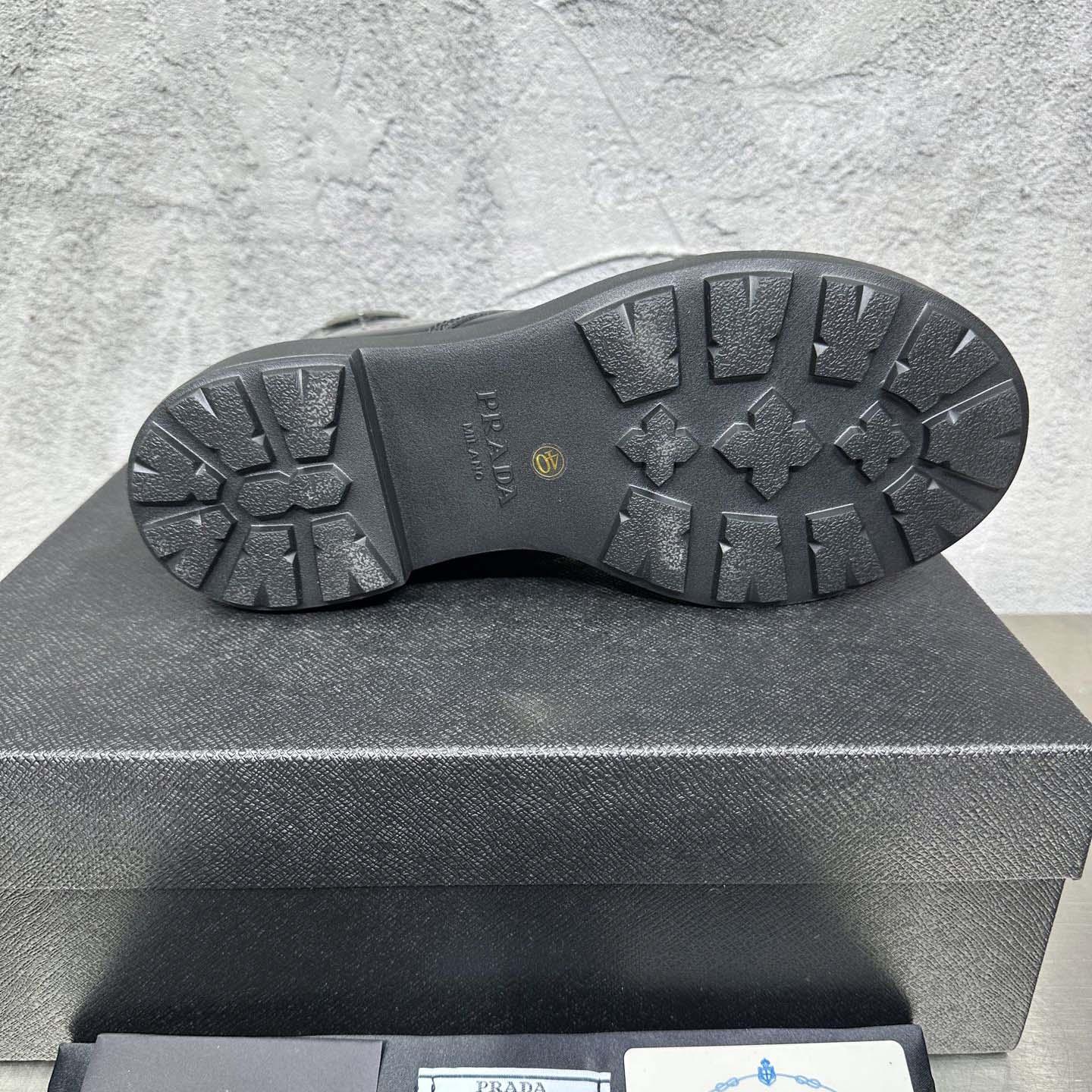 Prada Wmns Brushed Leather Boot 'Black' - DesignerGu