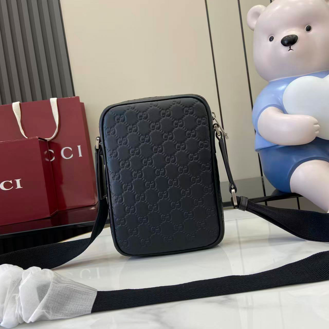 Gucci GG Emblem Small Crossbody Bag 850238 - DesignerGu