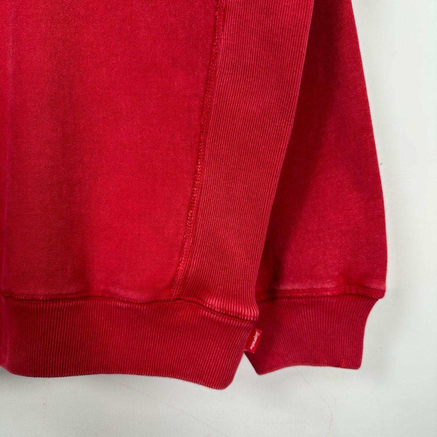 Supreme 25SS Wash Box Logo Crewneck 'red' - DesignerGu