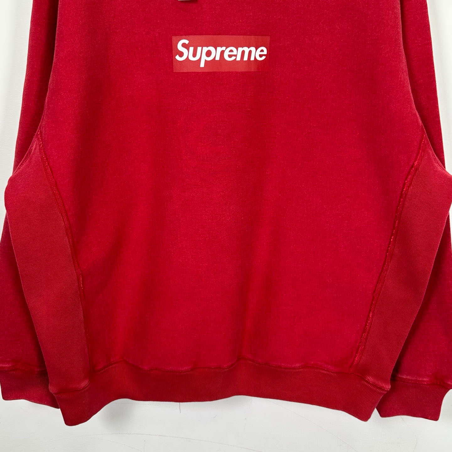 Supreme 25SS Wash Box Logo Crewneck 'red' - DesignerGu