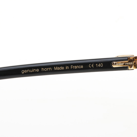 Cartier CT 4189706 Black Buffalo Sunglasses In Gold Gradient Brown - DesignerGu