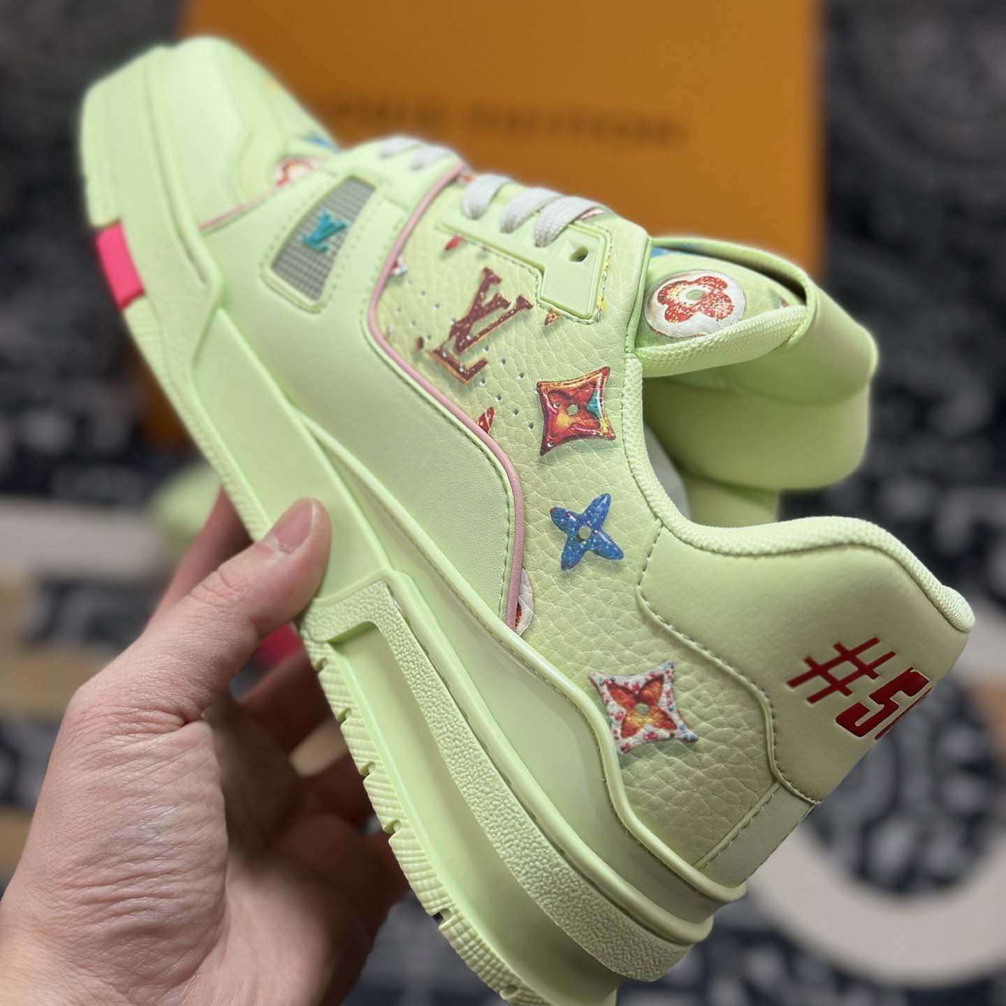 Louis Vuitton LV Trainer Sneaker - DesignerGu