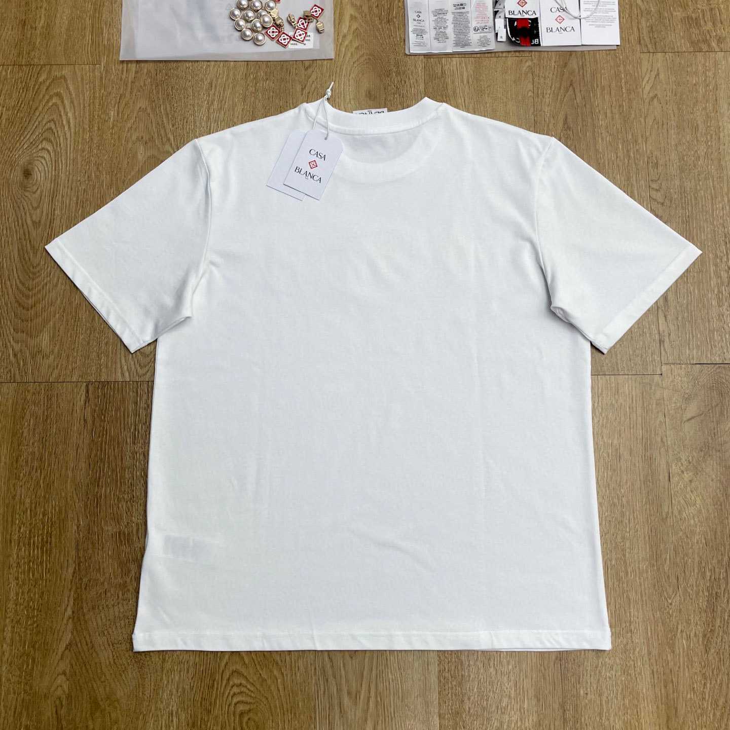 Casablanca DRIP LOGO SHORT SLEEVE T‑SHIRT C1128 - DesignerGu