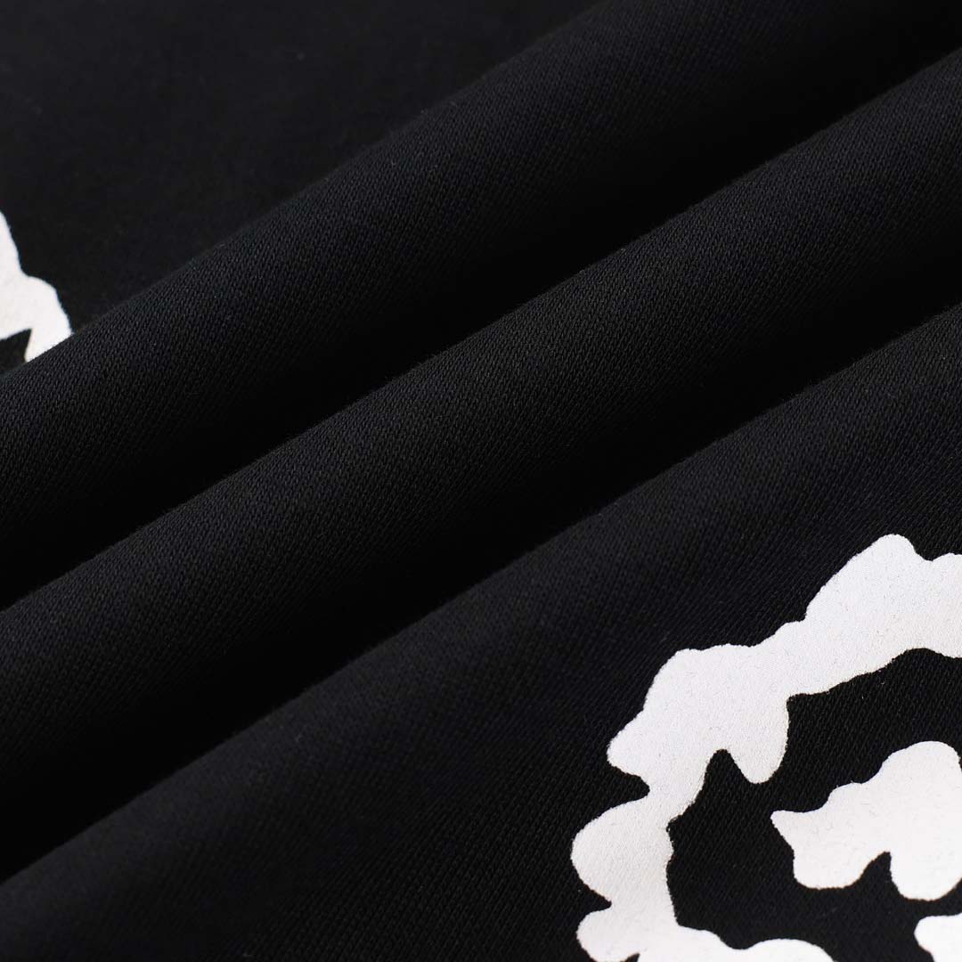 Denim Tears x Corteiz Cotton Wreath Sweatpants 'Black' - DesignerGu