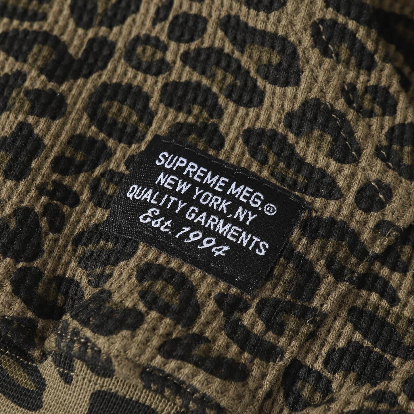 Supreme  Hooded Zip Up Thermal 'Leopard' - DesignerGu