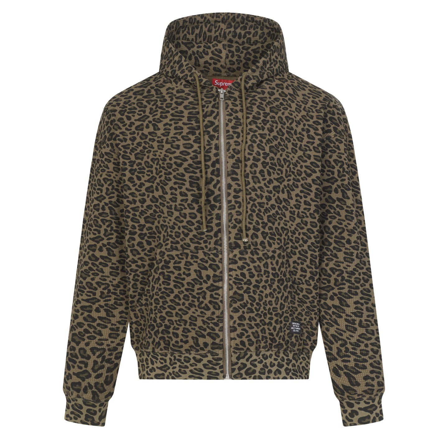 Supreme  Hooded Zip Up Thermal 'Leopard' - DesignerGu