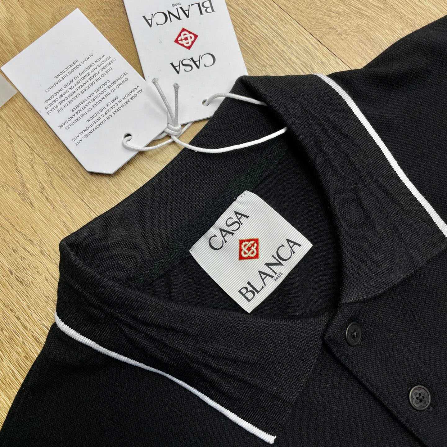 Casablanca Laurel Pique Short Sleeve Polo Shirt C1139 - DesignerGu