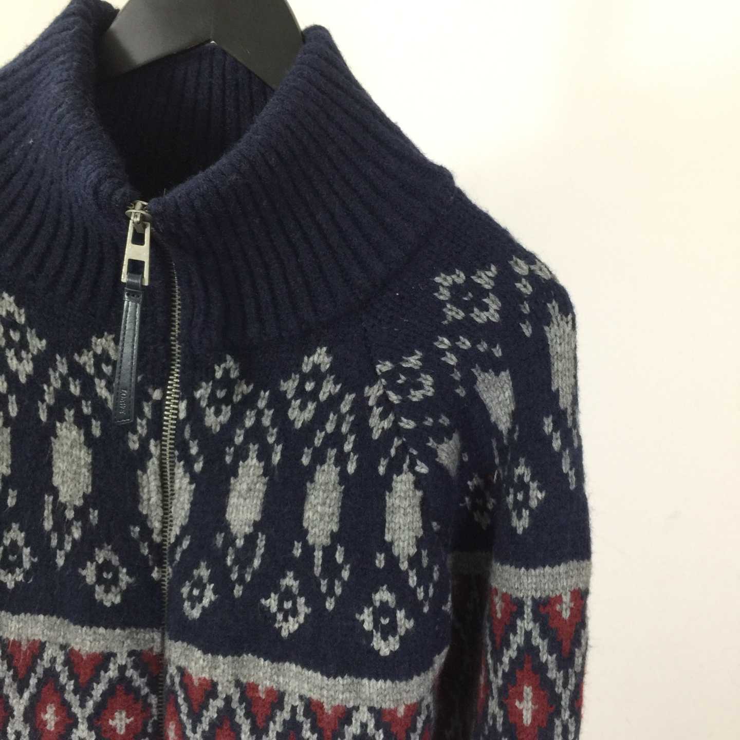 Loewe Zip-up Cardigan In Wool - DesignerGu