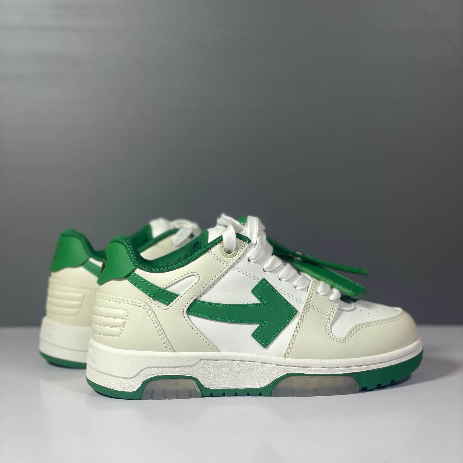 Off-White Out Of Office Low 'White Green' - DesignerGu