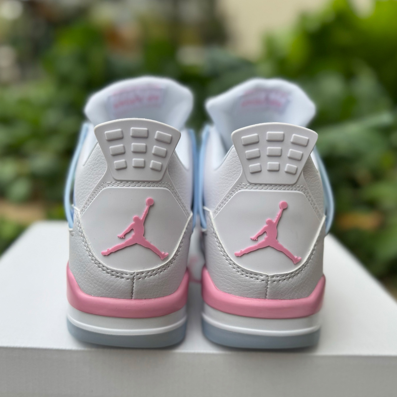 Air Jordan 4 Retro White/Blue/ Green 553560-113  - DesignerGu