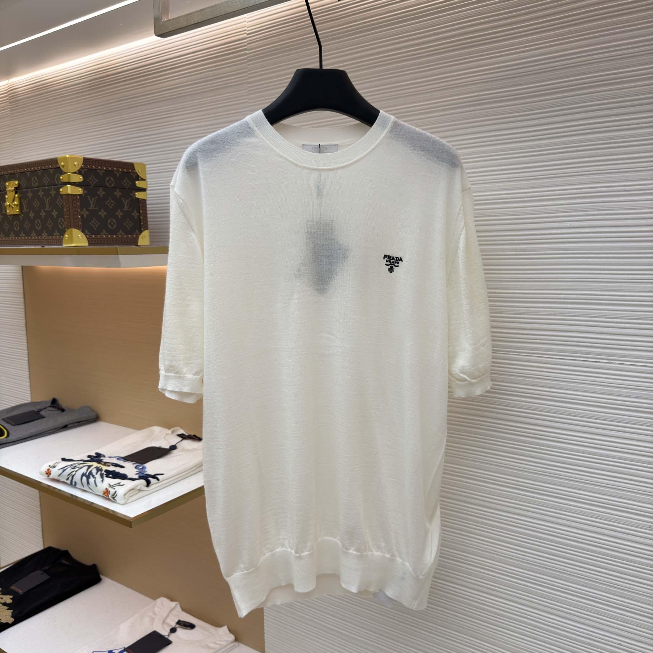 Prada Superfine Wool Crew-neck Sweater - DesignerGu