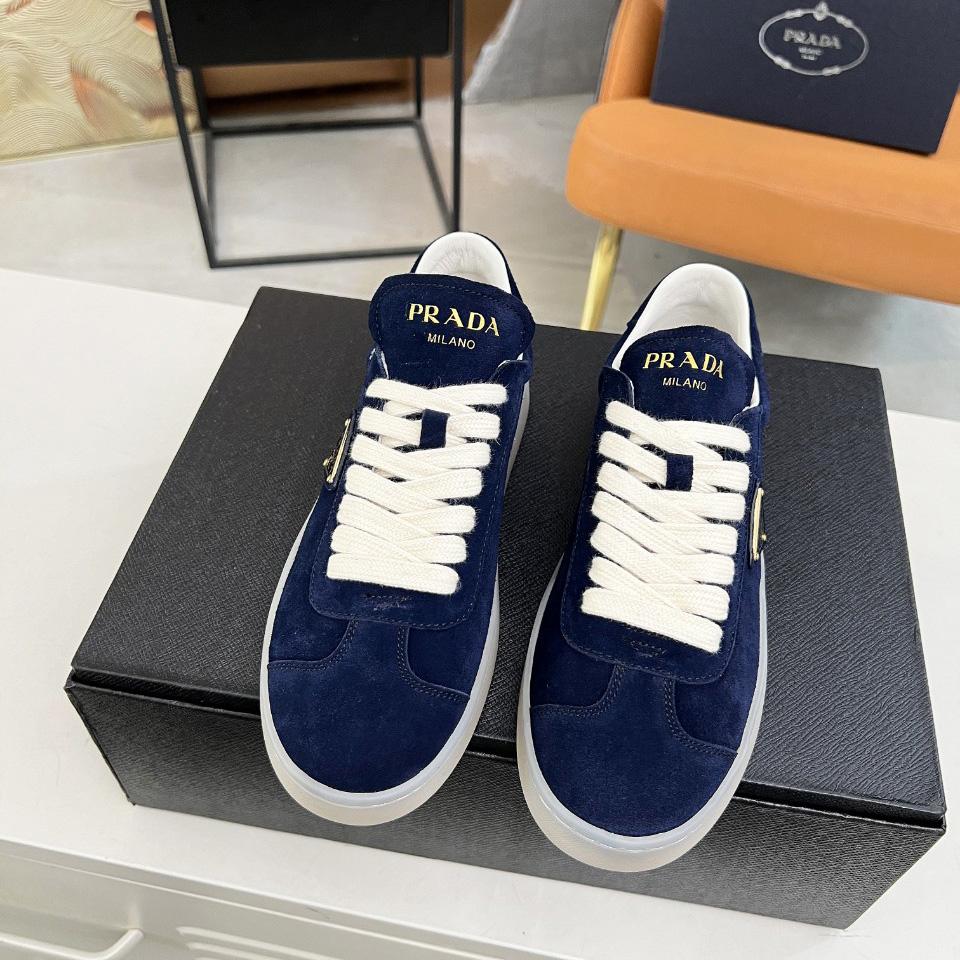 Prada Lane Suede Sneakers - DesignerGu
