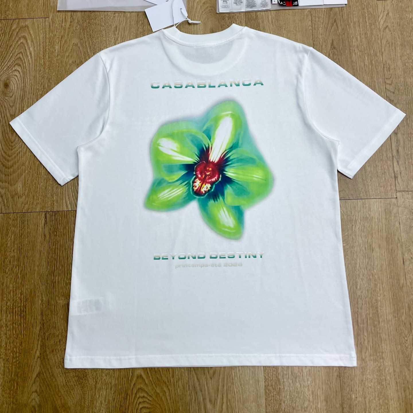 Casablanca GLITCH ORCHID OVERSIZED SHORT SLEEVE T‑SHIRT C1110 - DesignerGu